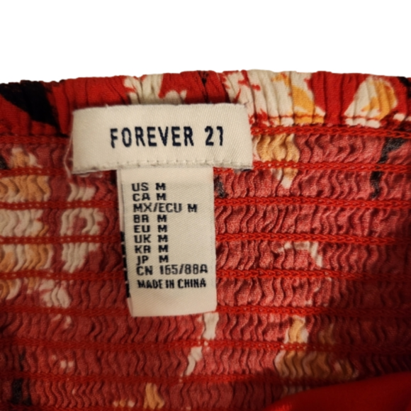 F21 Floral Crop Top - Picture 8 of 9